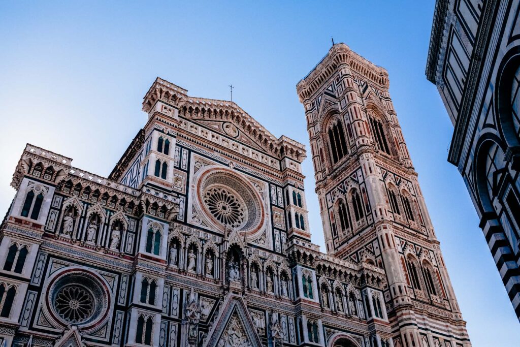 The beautiful face of the Duomo Cathedral in Florence